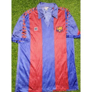 Barcelona Meyba 1984 - 1989 MARADONA ERA Soccer Jersey Shirt L